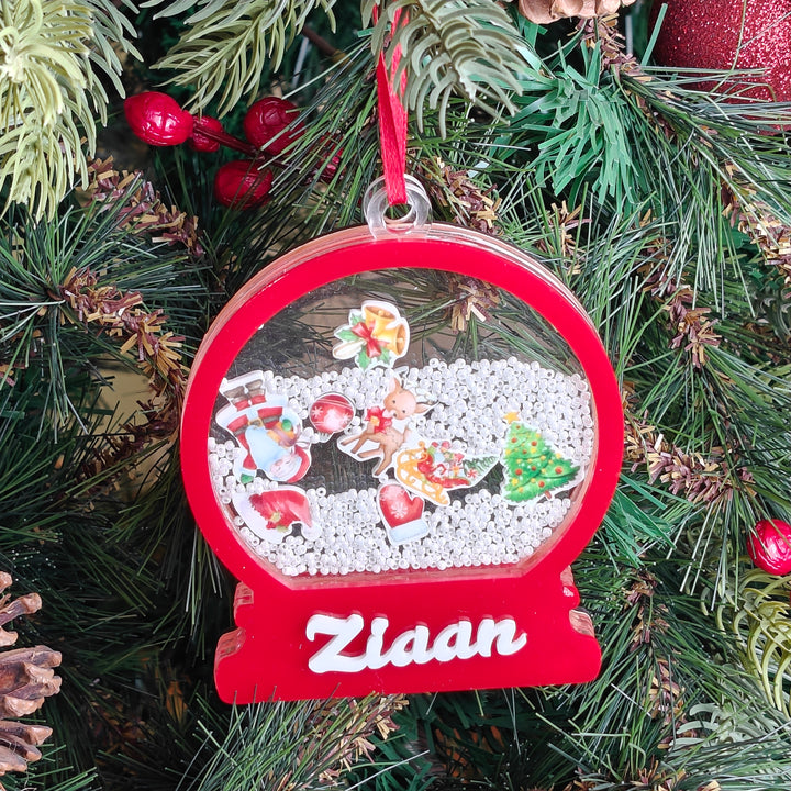 Festive Snow Shaker Ornament