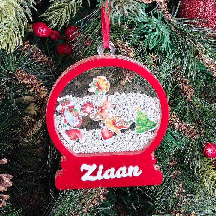 Festive Snow Shaker Ornament