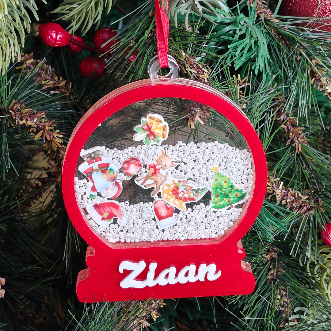 Festive Snow Shaker Ornament