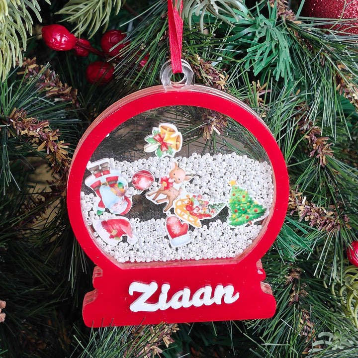 Festive Snow Shaker Ornament