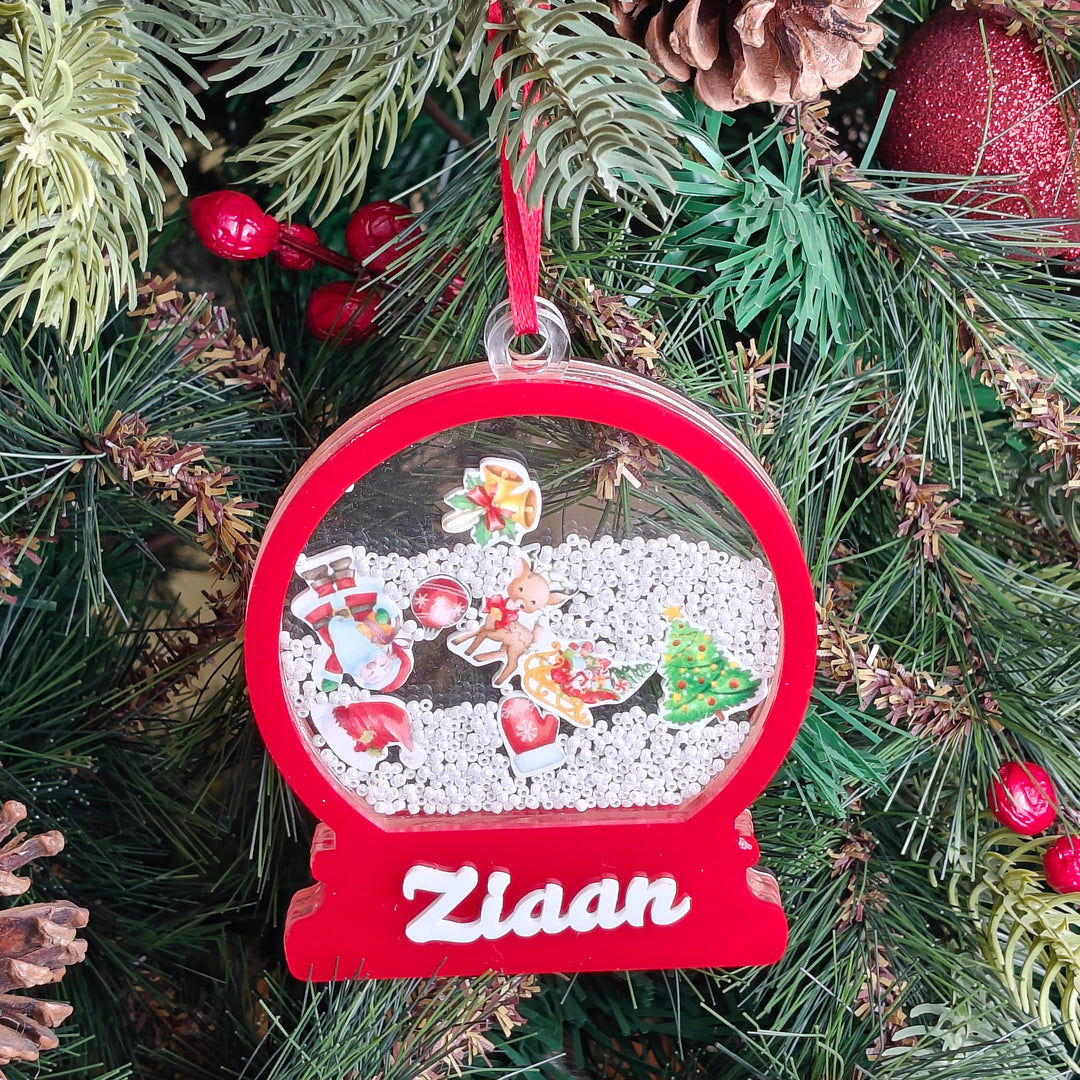 Festive Snow Shaker Ornament