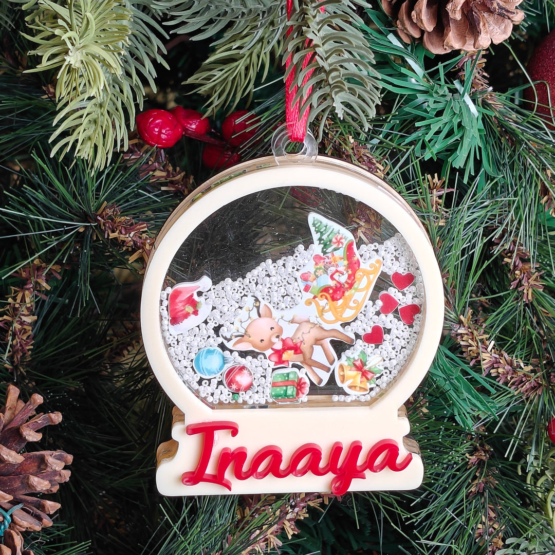 Holiday Reindeer Shaker Ornament