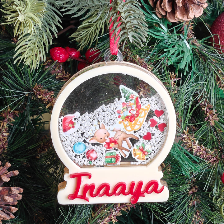 Holiday Reindeer Shaker Ornament