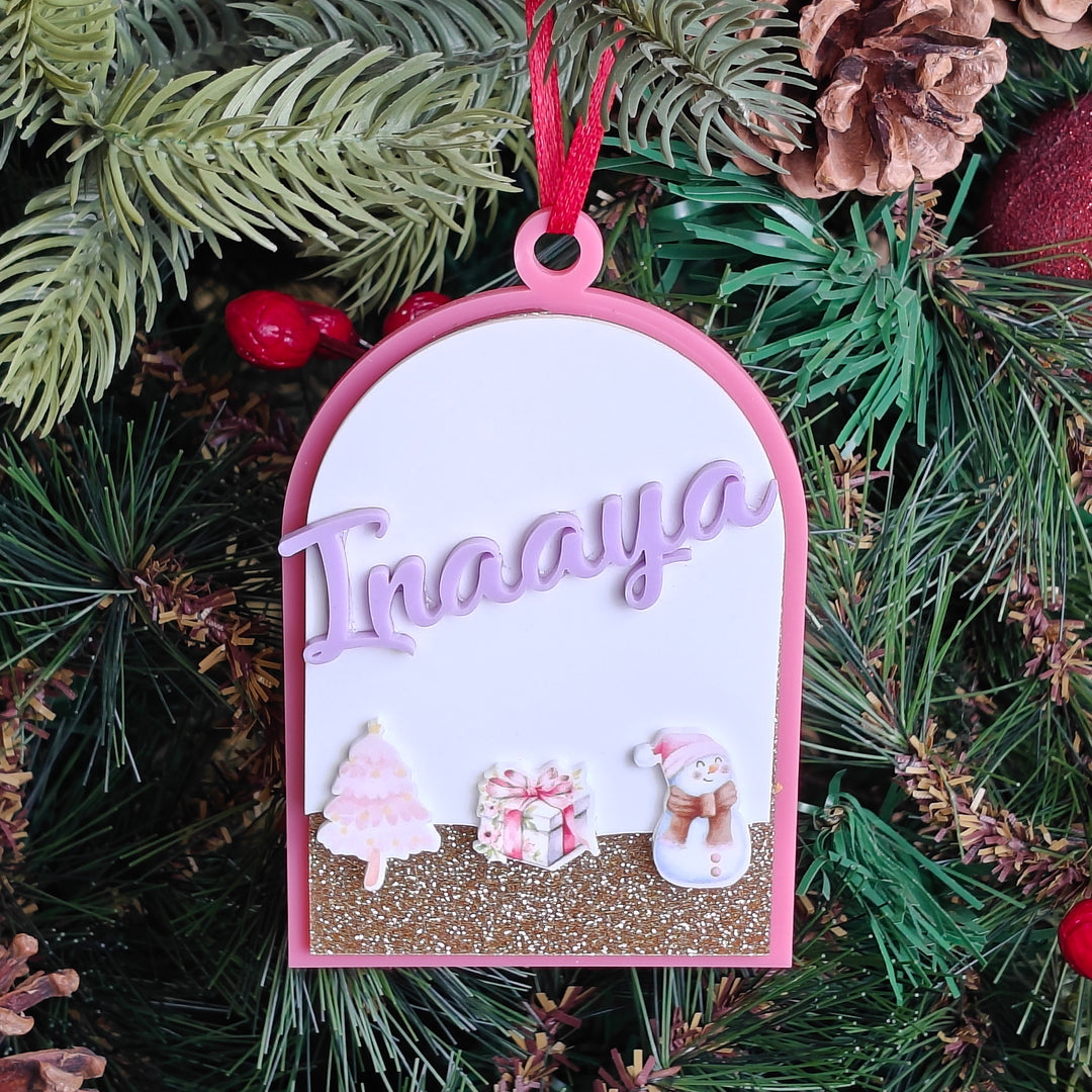 Pastel Christmas Arch Ornament