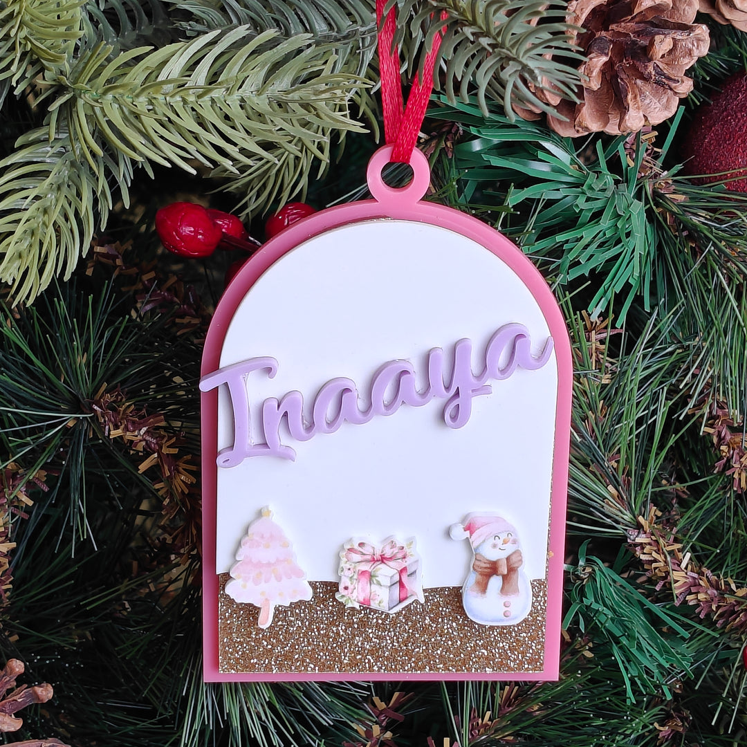 Pastel Christmas Arch Ornament