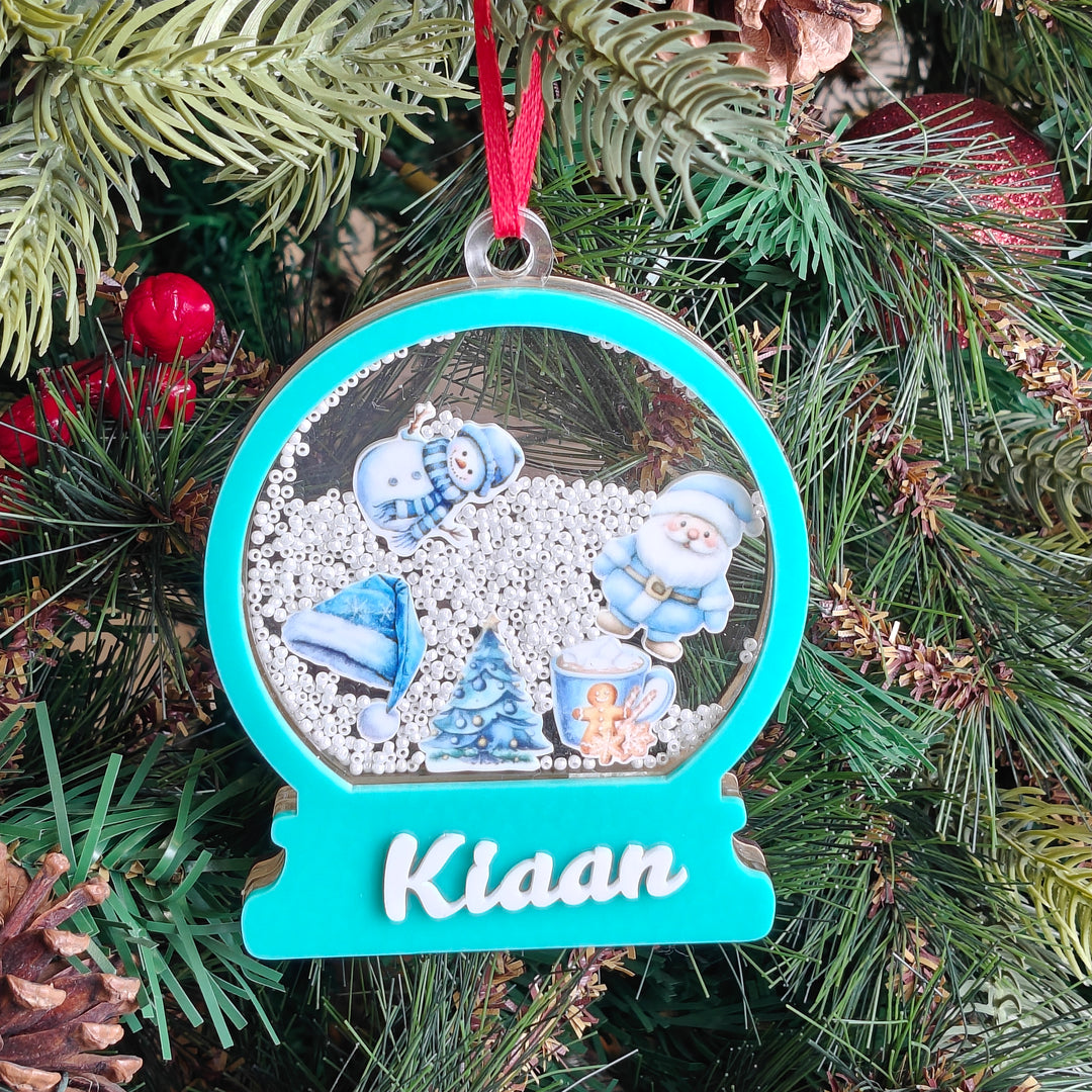 Icy Christmas Shaker Ornament