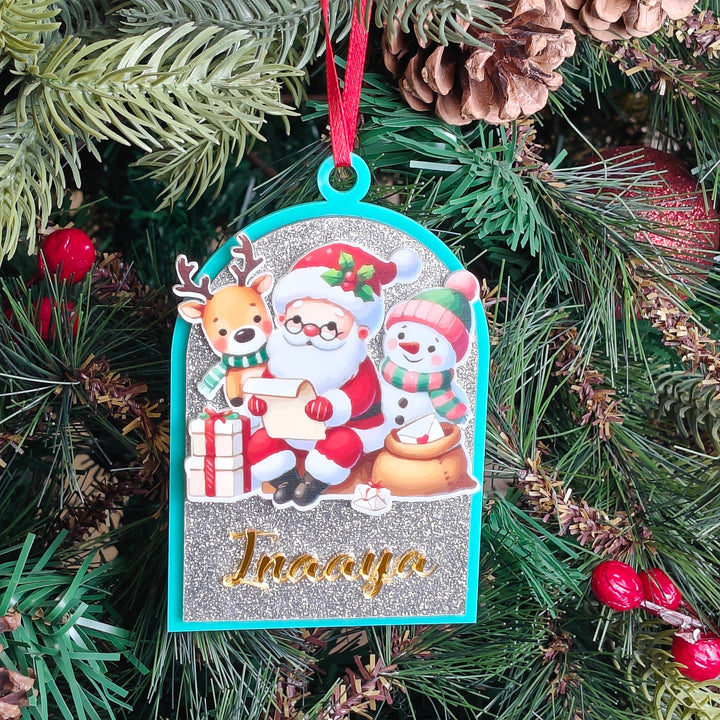 Santa & Friends Christmas Ornament