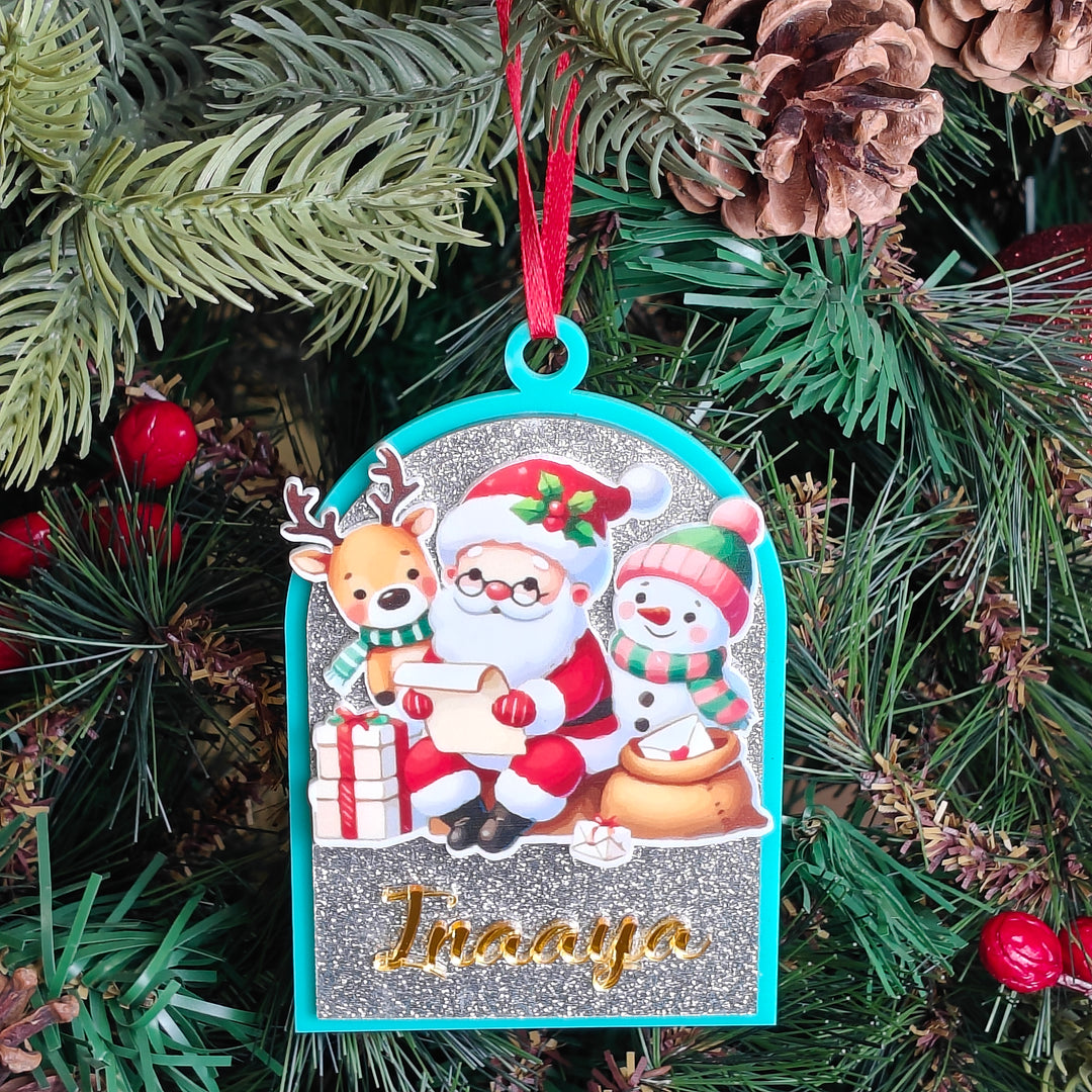Santa & Friends Christmas Ornament