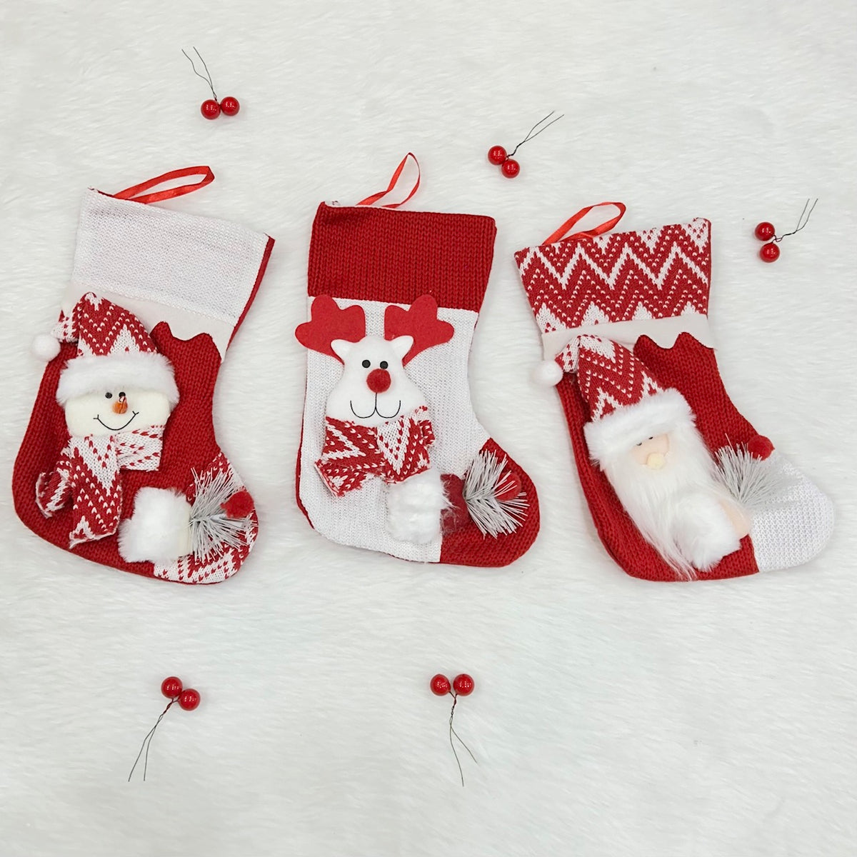 Babble Wrap Crochet Comfort Mini Stocking (Set of 3)