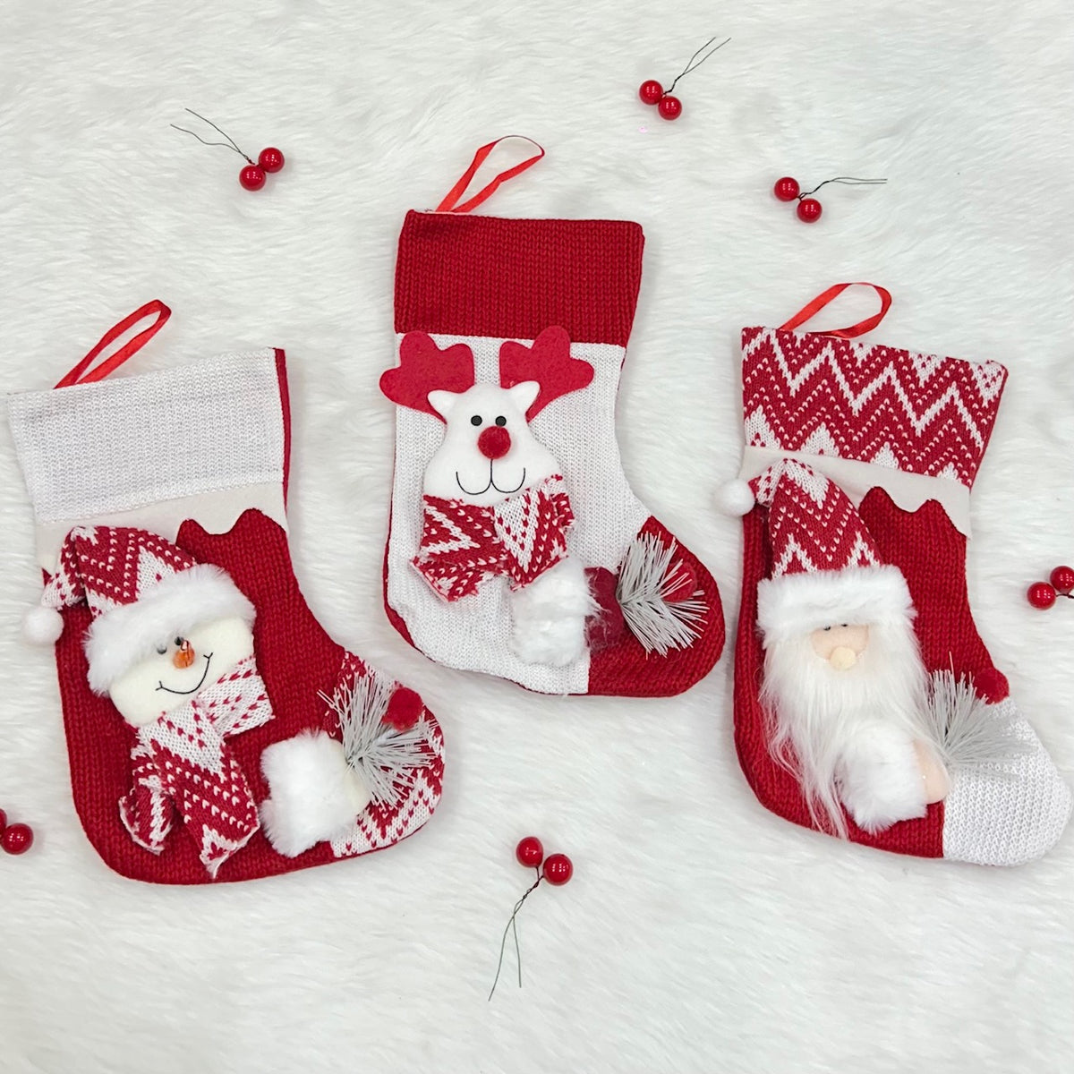 Babble Wrap Crochet Comfort Mini Stocking (Set of 3)