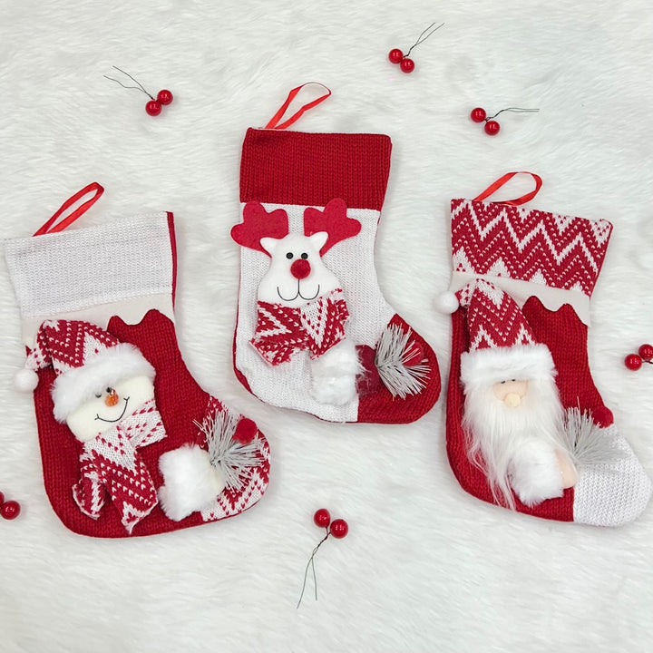 Babble Wrap Crochet Comfort Mini Stocking (Santa)