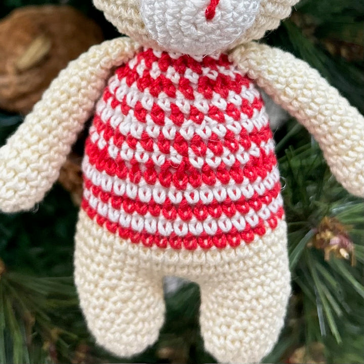 Crochet Ruffles the Reindeer Ornaments