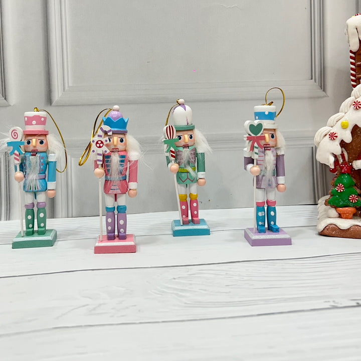 Babble Wrap Blushy Nutcracker Ornaments (Set of 4)