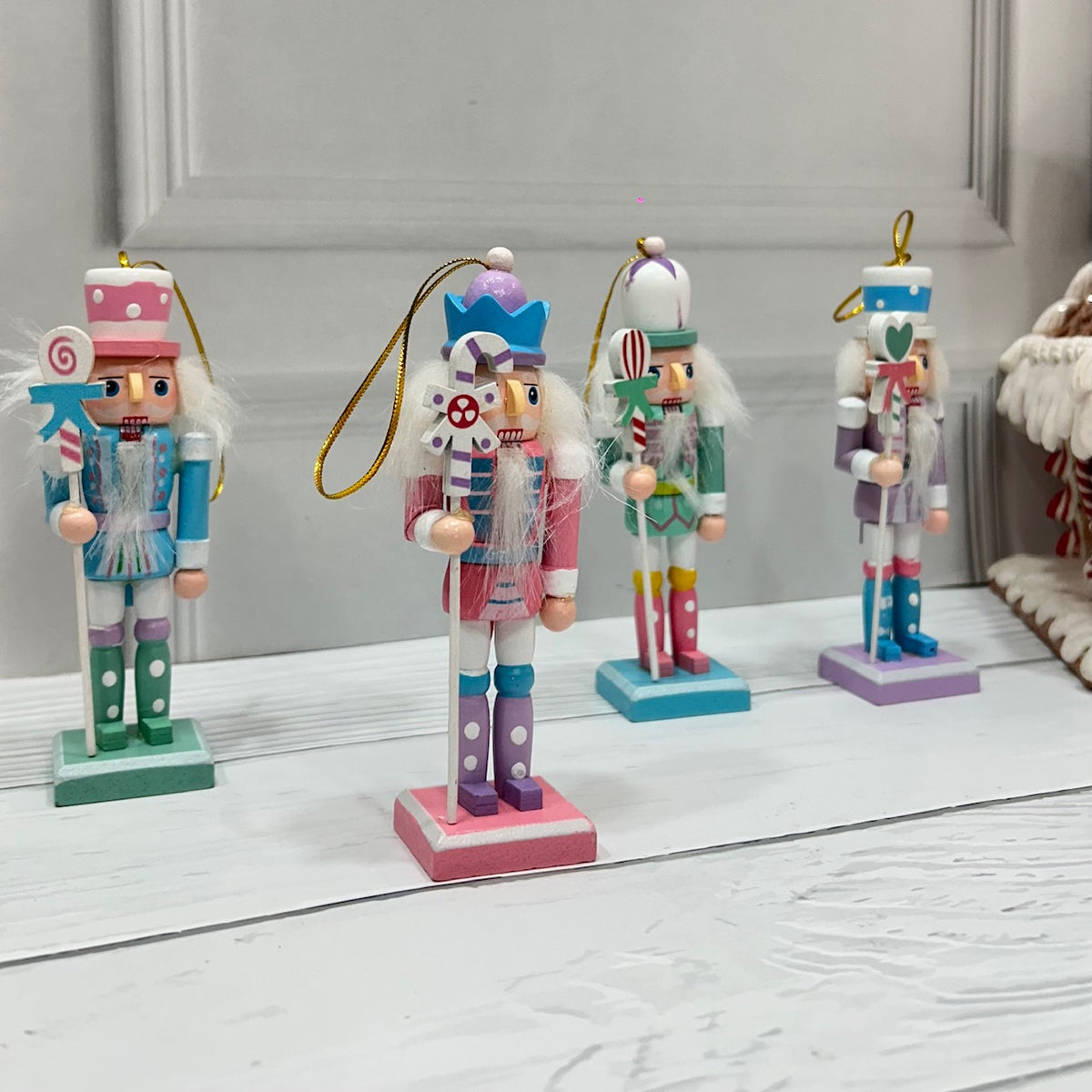 Babble Wrap Blushy Nutcracker Ornaments (Set of 4)