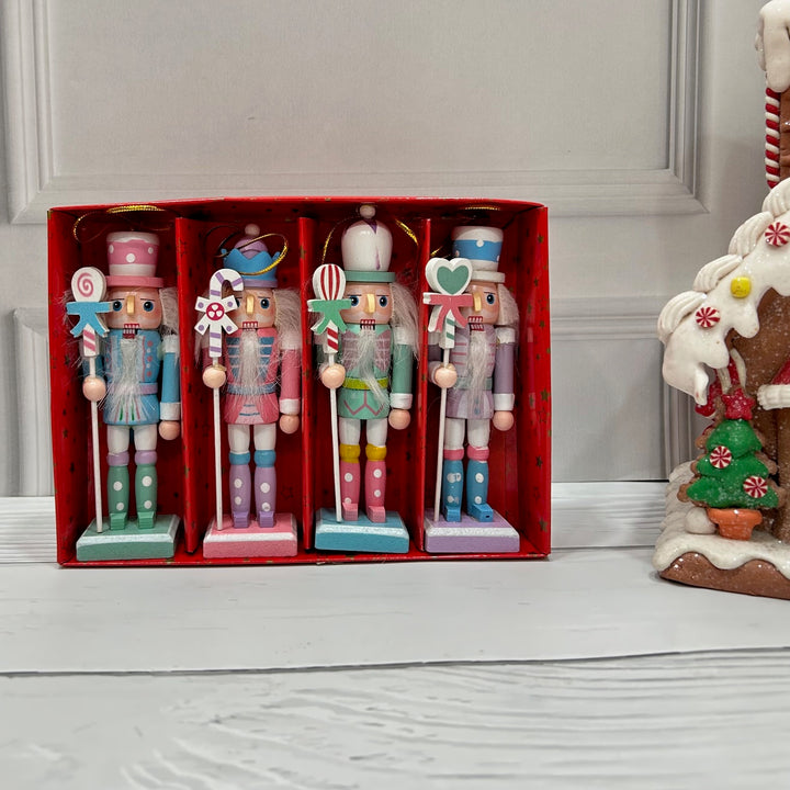 Babble Wrap Blushy Nutcracker Ornaments (Set of 4)