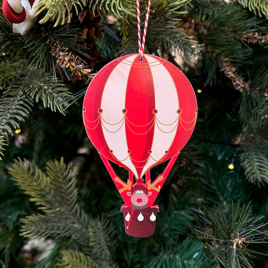 Hot Air Balloon Adventure Ornaments (Reindeer)