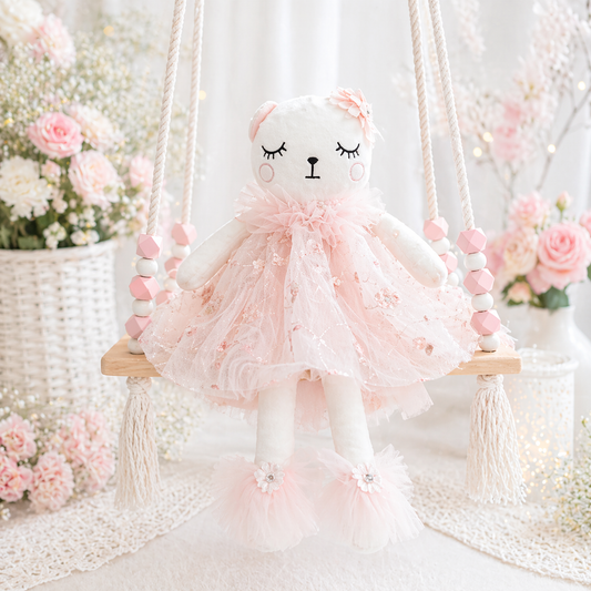 Kitty Cat Doll - Peachy Pink Ballerina
