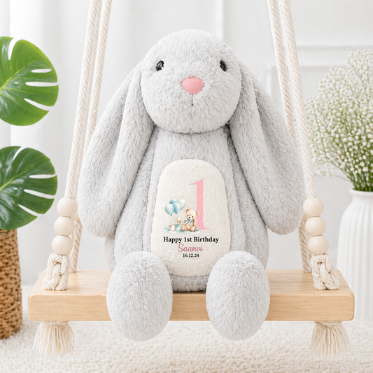 Babble Wrap Bella The Bunny - Birthday Bear