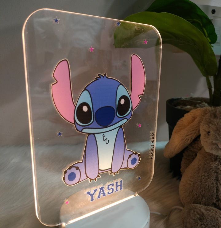 Acrylic LED Night Lamp - Stitch’s Starry Shine