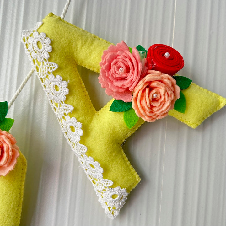 Babble Wrap Flower Field Bunting Garland