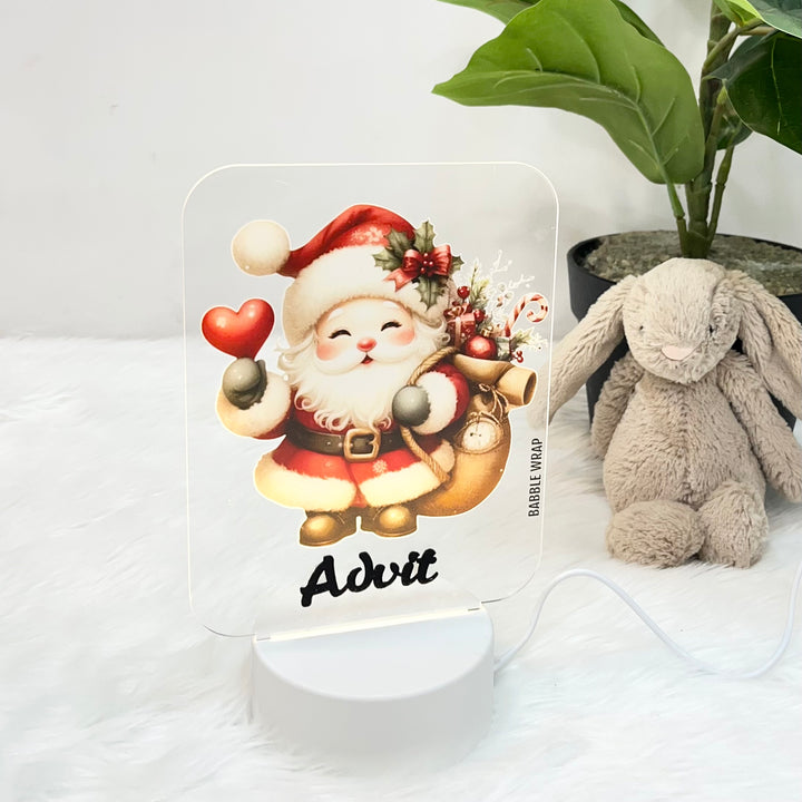 Acrylic LED Night Lamp - Santa's Sack Full of Twinkles