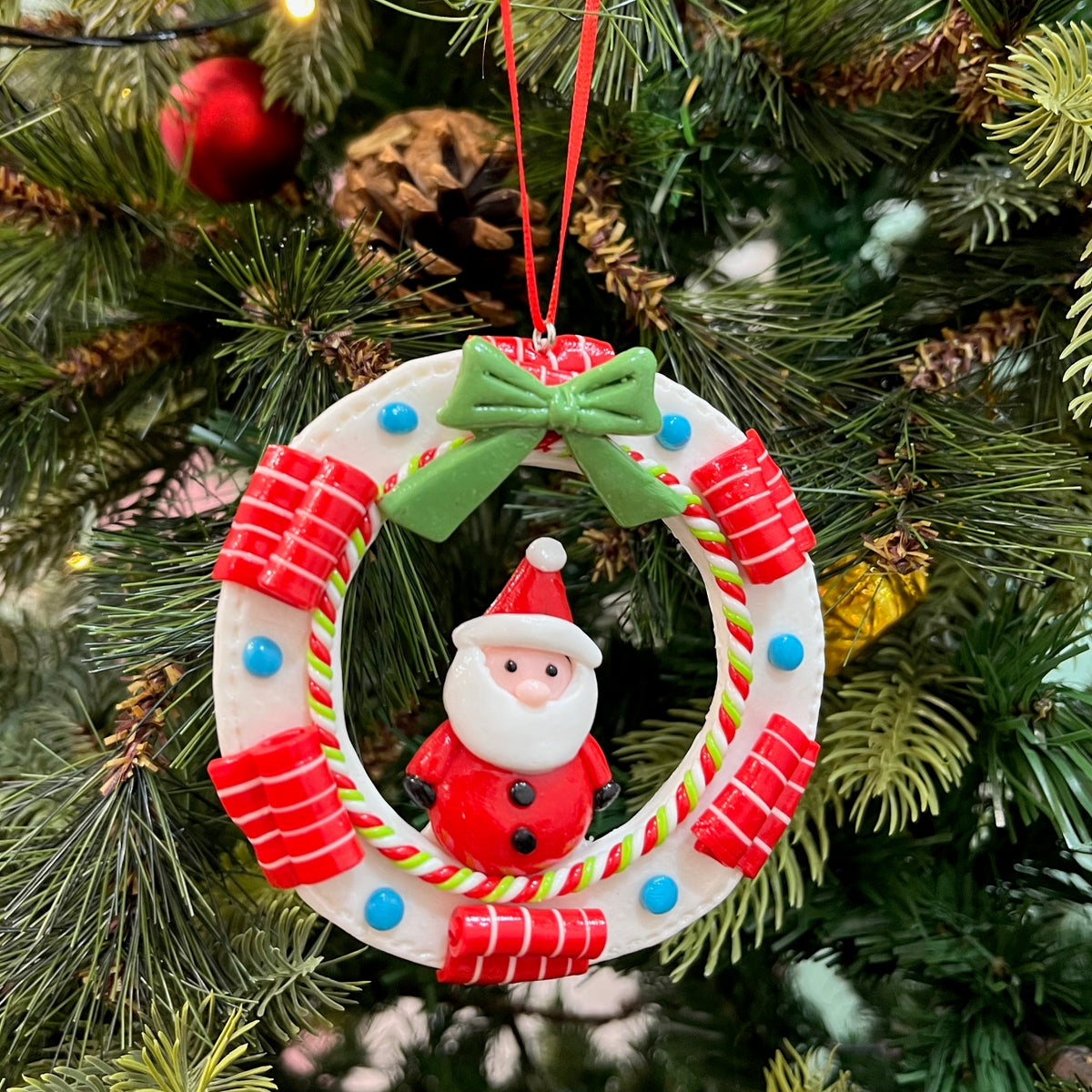Babble Wrap Wreath Ornaments (Set of 3)