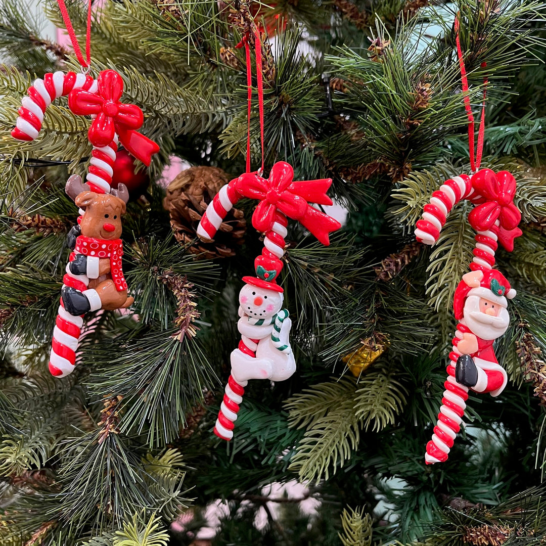 Babble Wrap Candy Cane Ornaments (Set of 3)
