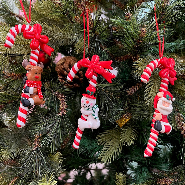 Babble Wrap Candy Cane Ornaments (Set of 3)