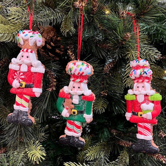 Babble Wrap Candy crumble Nutcracker Ornaments (Set of 3)