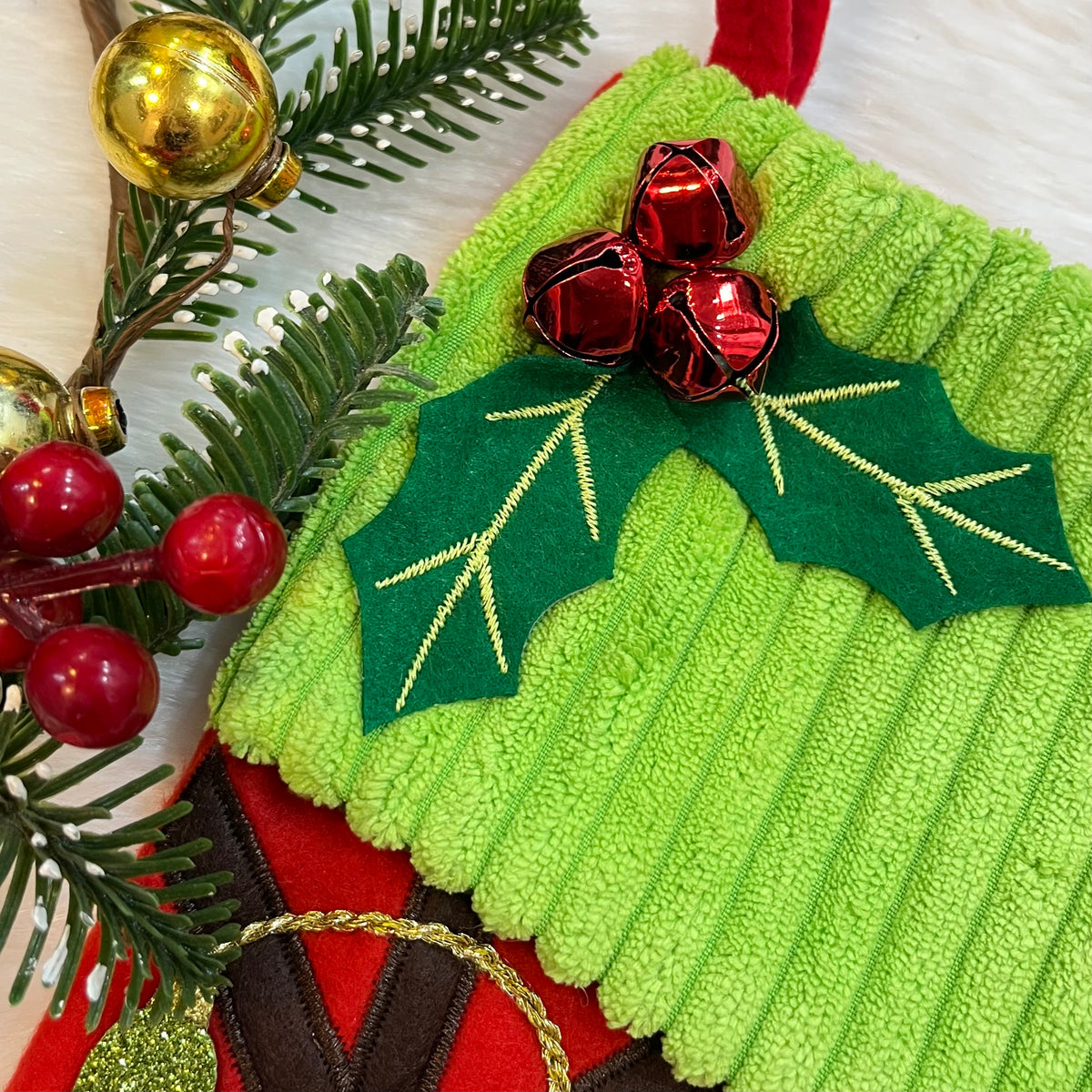 Babble Wrap Luxury Mistletoe Stocking (Reindeer)