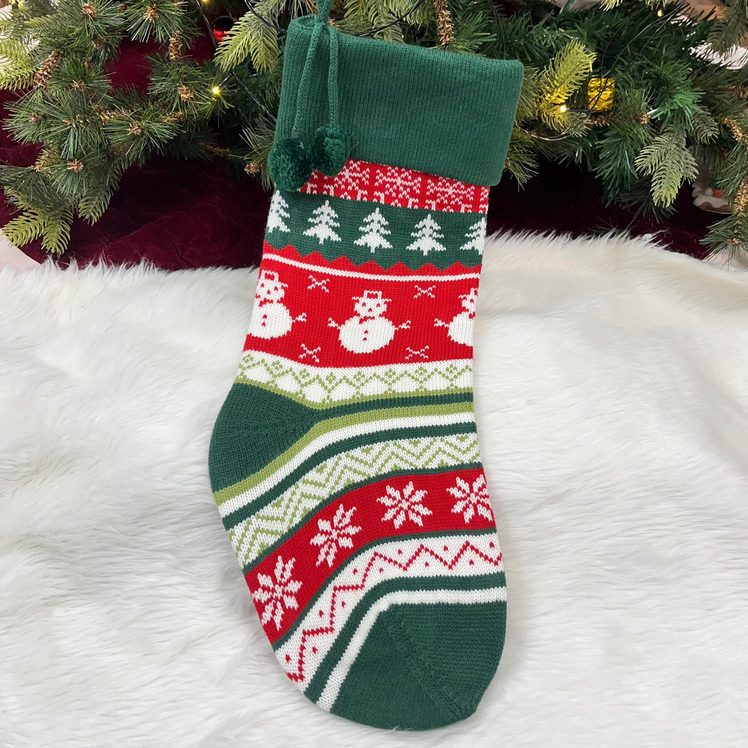 Babble Wrap Handwoven Knitted Stocking (Set of 3)