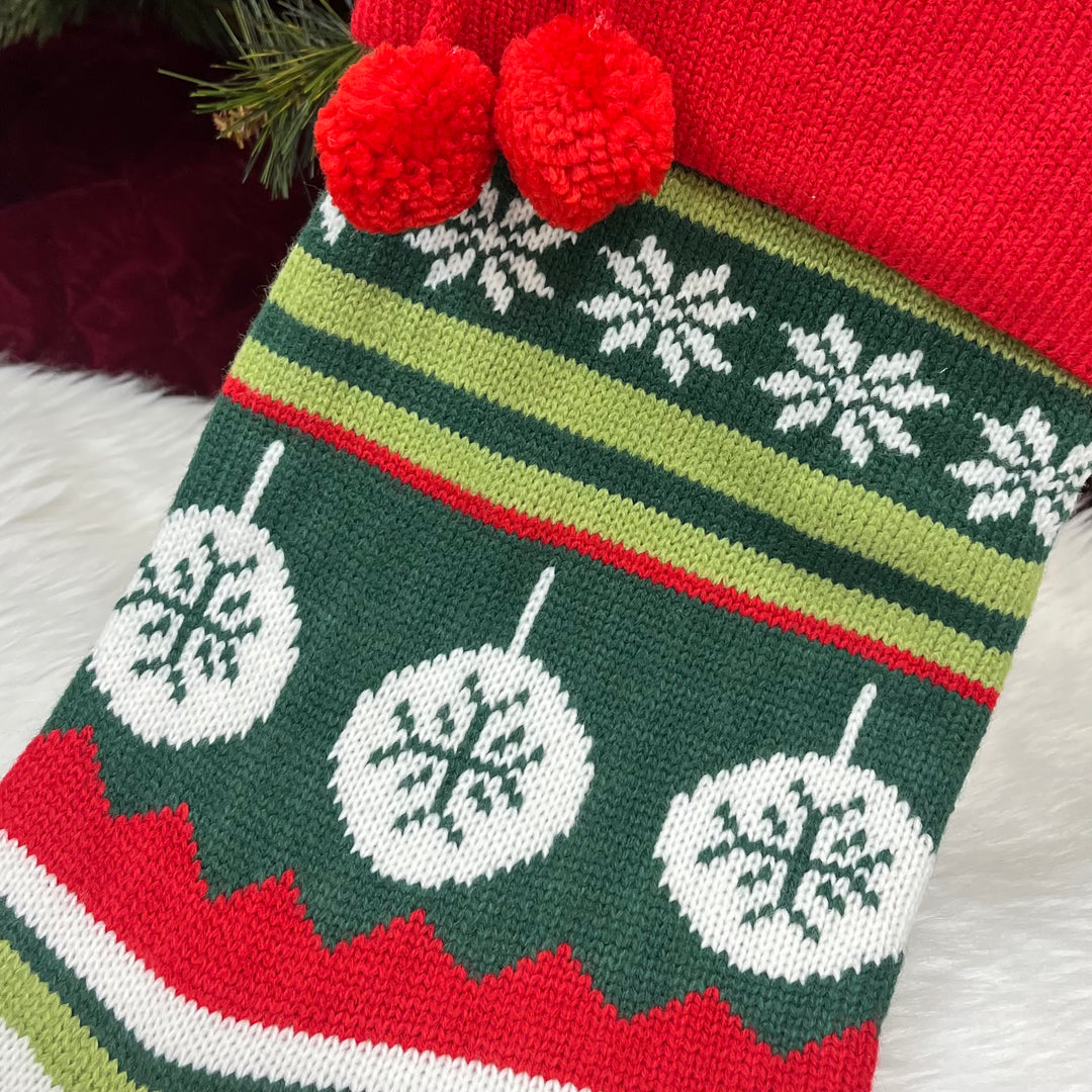 Babble Wrap Handwoven Knitted Stocking (Floral Fantasy)