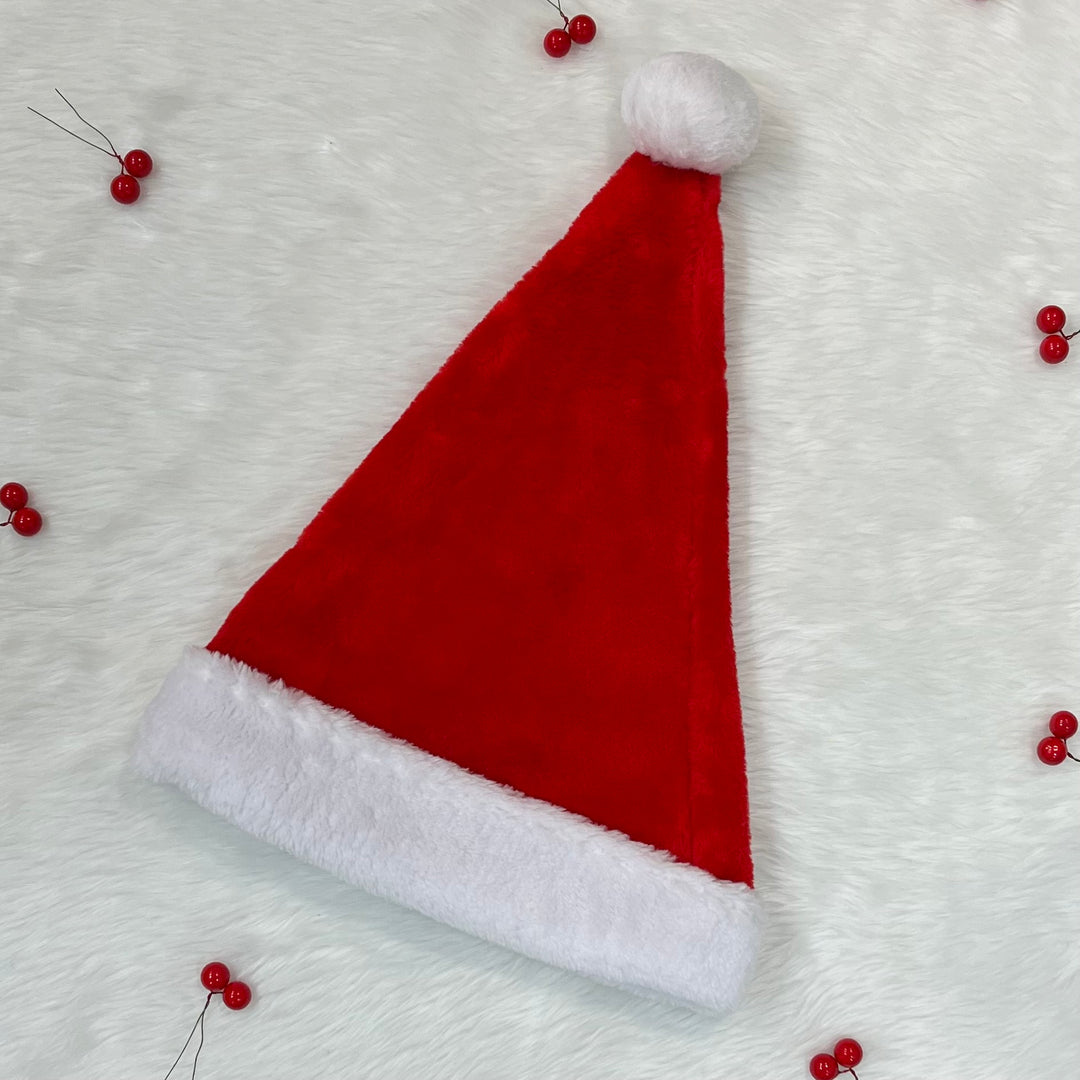 Babble Wrap Thick Plush Santa Hat (Adults)