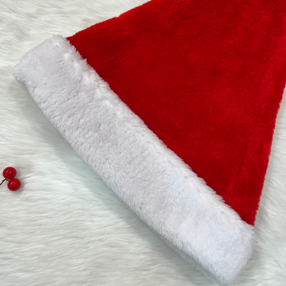 Babble Wrap Thick Plush Santa Hat (Adults)