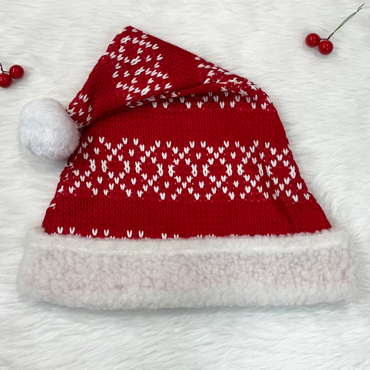 Babble Wrap Classic Knit Santa Caps (Adults)