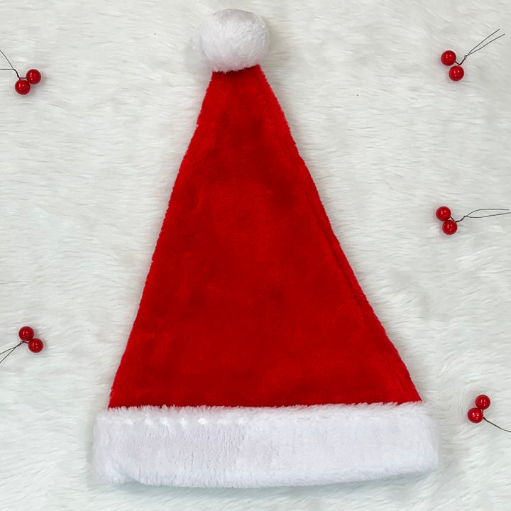 Babble Wrap Thick Plush Santa Hat (Adults)