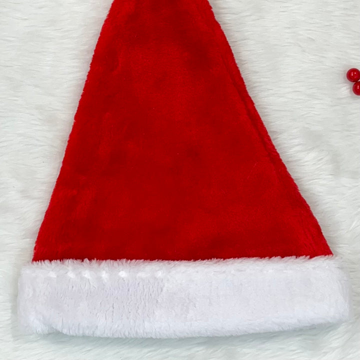 Babble Wrap Thick Plush Santa Hat (Adults)