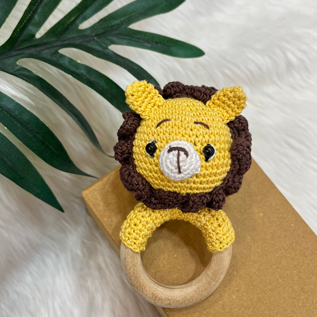 Crochet Rattle - Lion