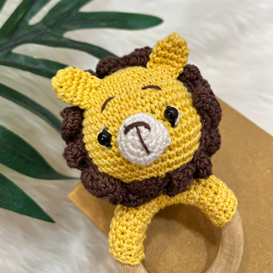 Crochet Rattle - Lion