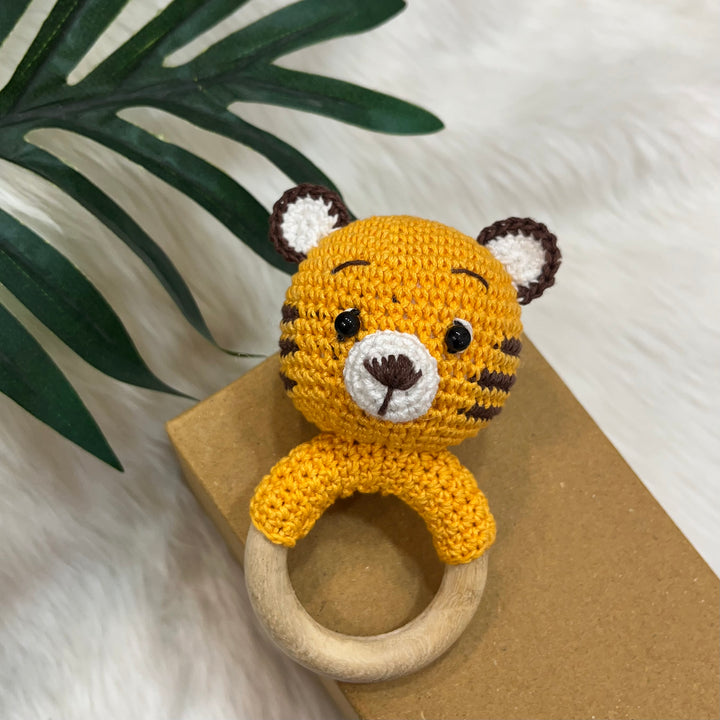 Crochet Rattle - Tiger