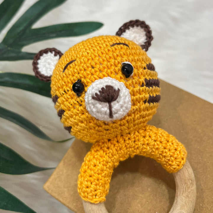 Crochet Rattle - Tiger