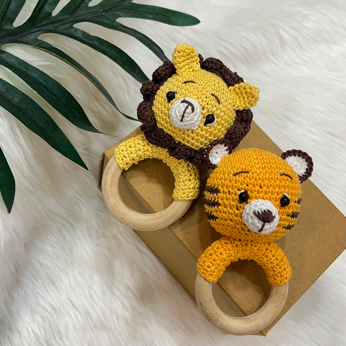 Crochet Rattle - Lion