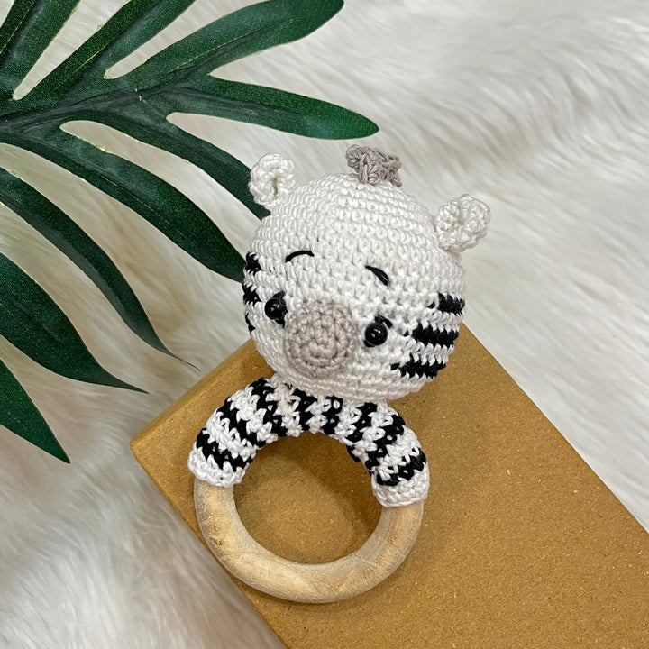Crochet Rattle - Panda