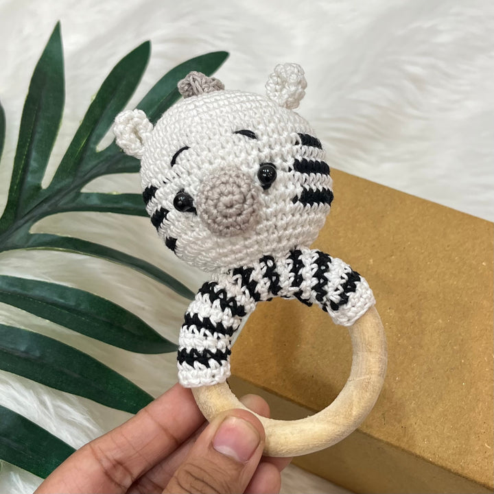 Crochet Rattle - Panda