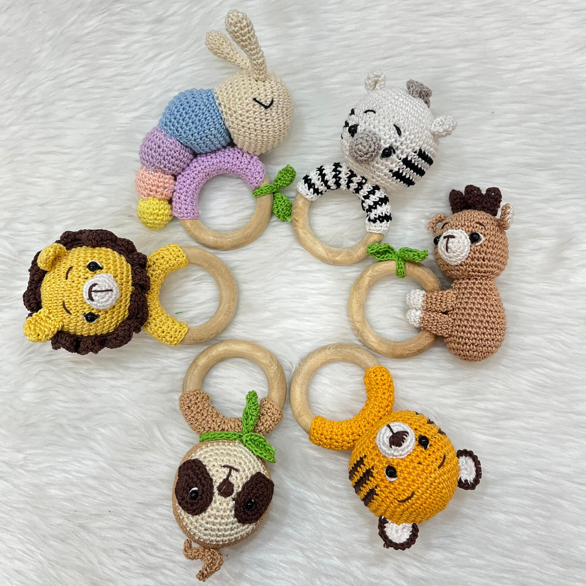 Crochet Rattle - Tiger