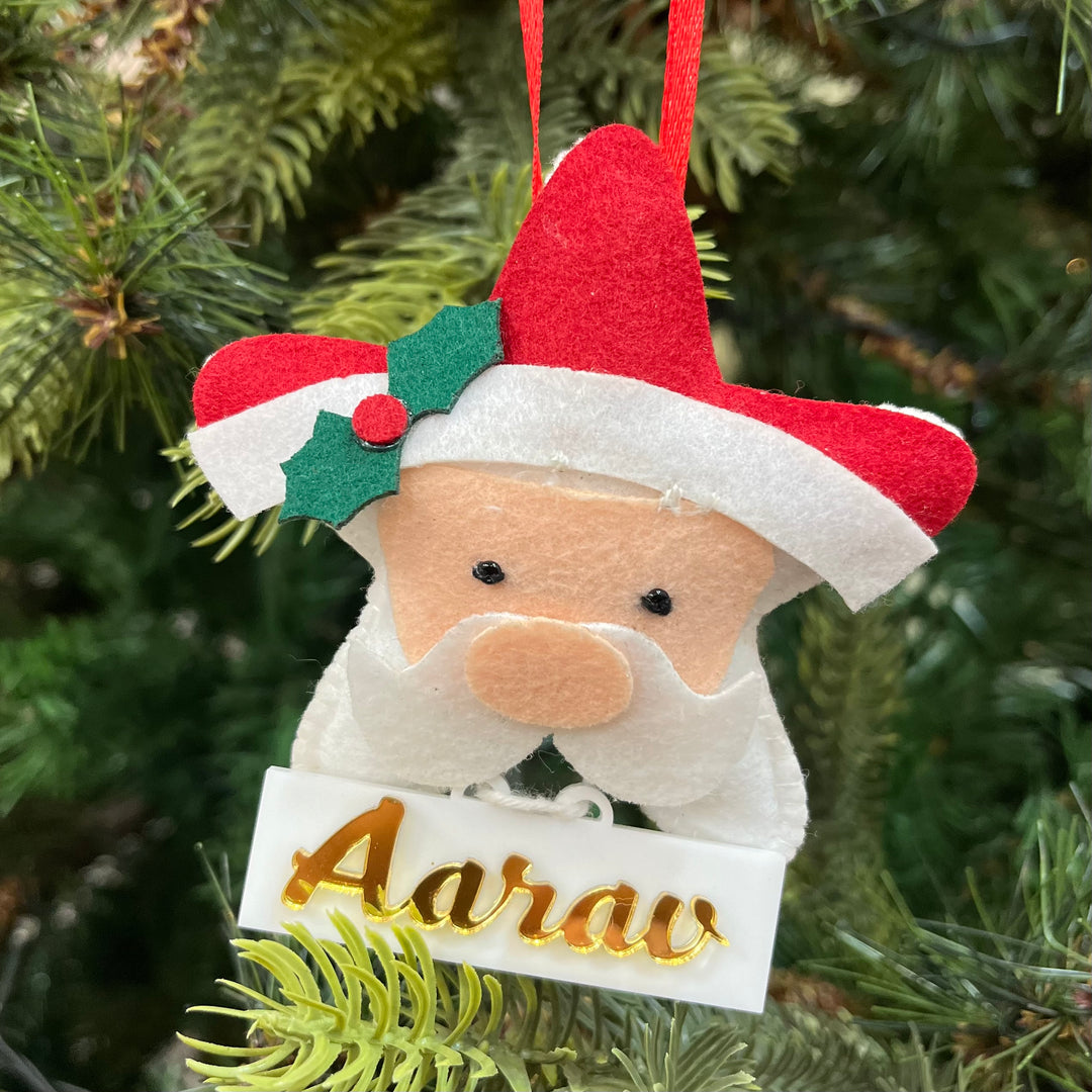 Babble Wrap Starry Santa Felt Ornament