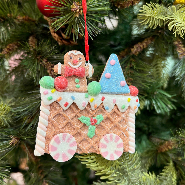 Babble Wrap Gingerbread Train Adventure Ornaments (Set of 3)