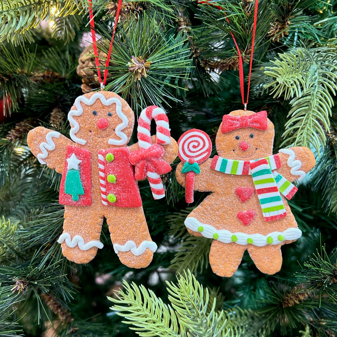 Babble Wrap Gingerbread Cinnamon Sugar Ornaments (Set of 2)