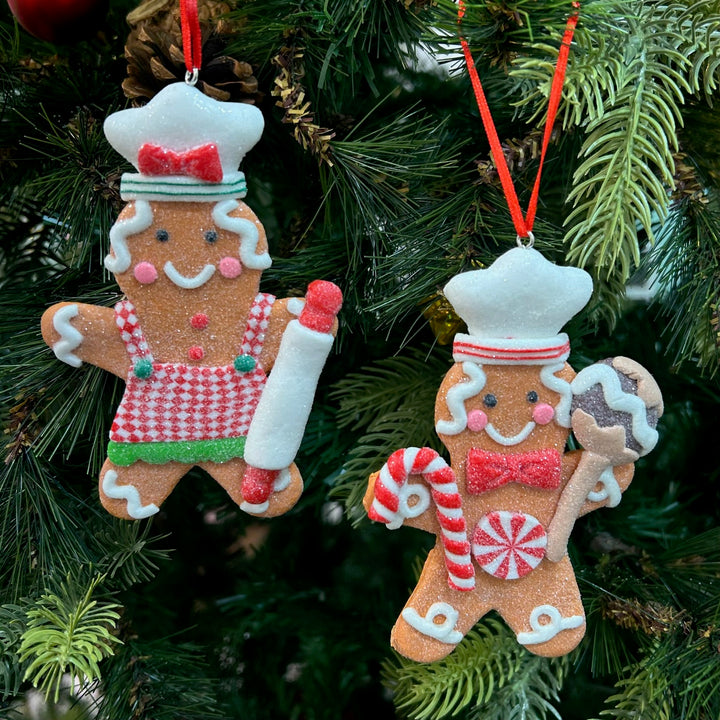 Babble Wrap Gingerbread Baking Memories Ornaments (Set of 2)