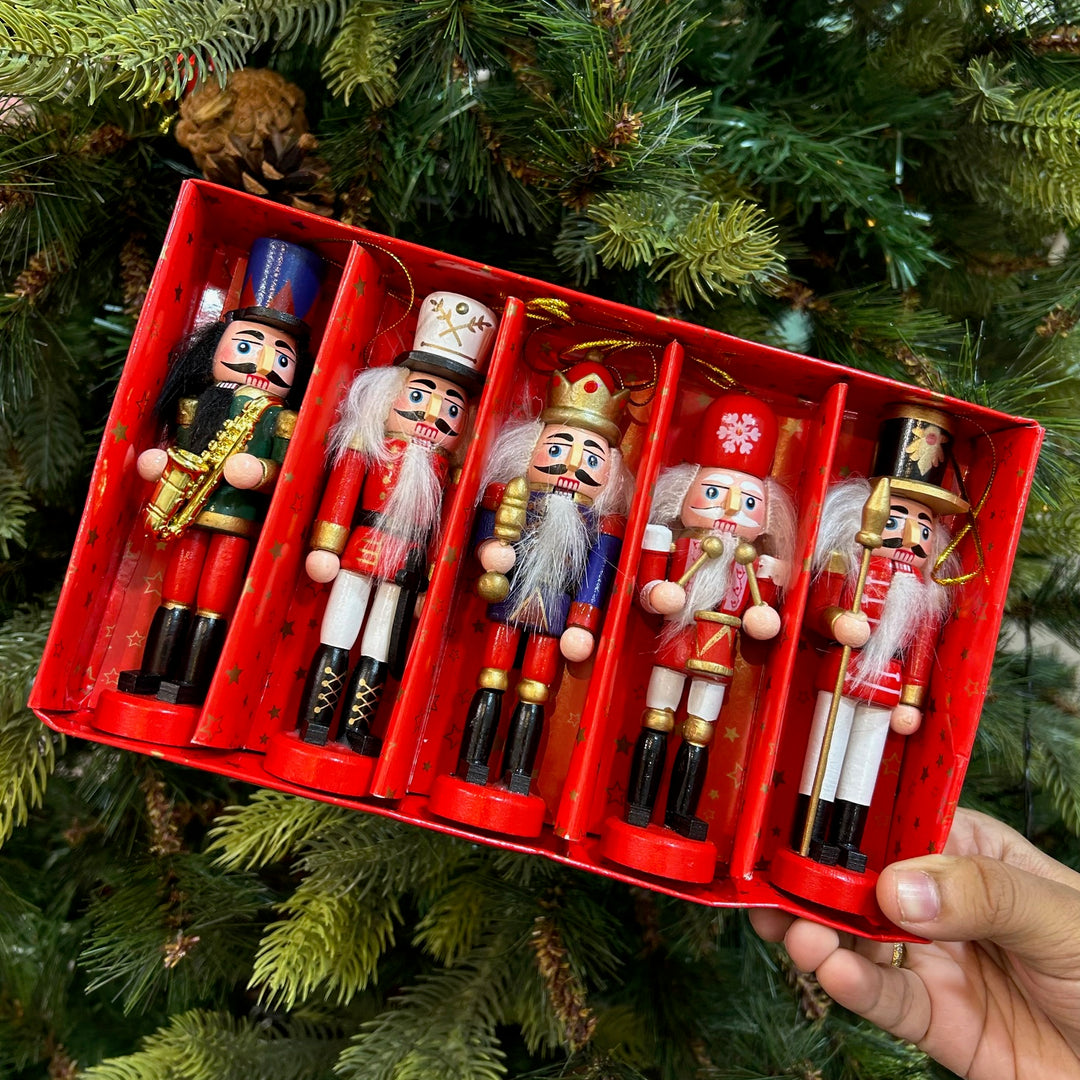 Babble Wrap Nutcracker Dynasty Ornaments (Set of 5)